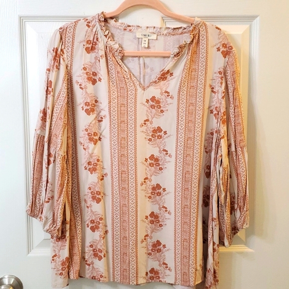 Como Blu Woman's Plus Blouse 1X - Picture 1 of 5